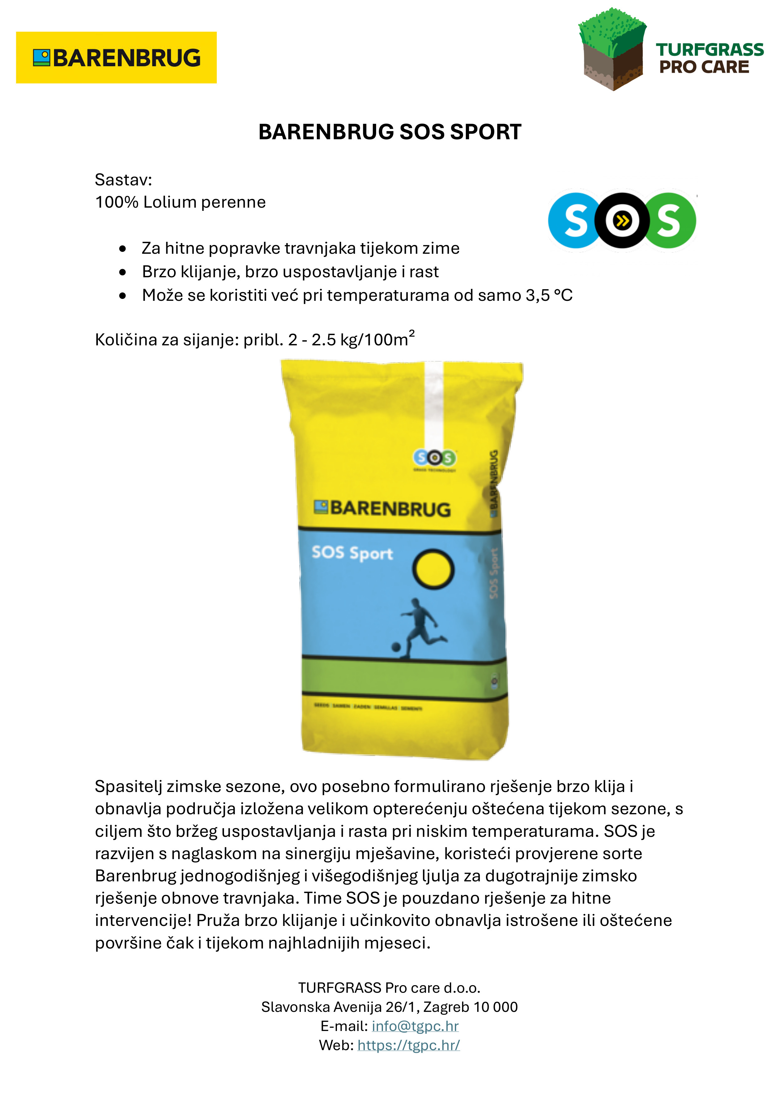 Barenbrug SOS Sport